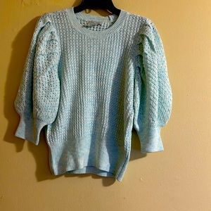 Design History Sweater Puff Sleeves Sweater
